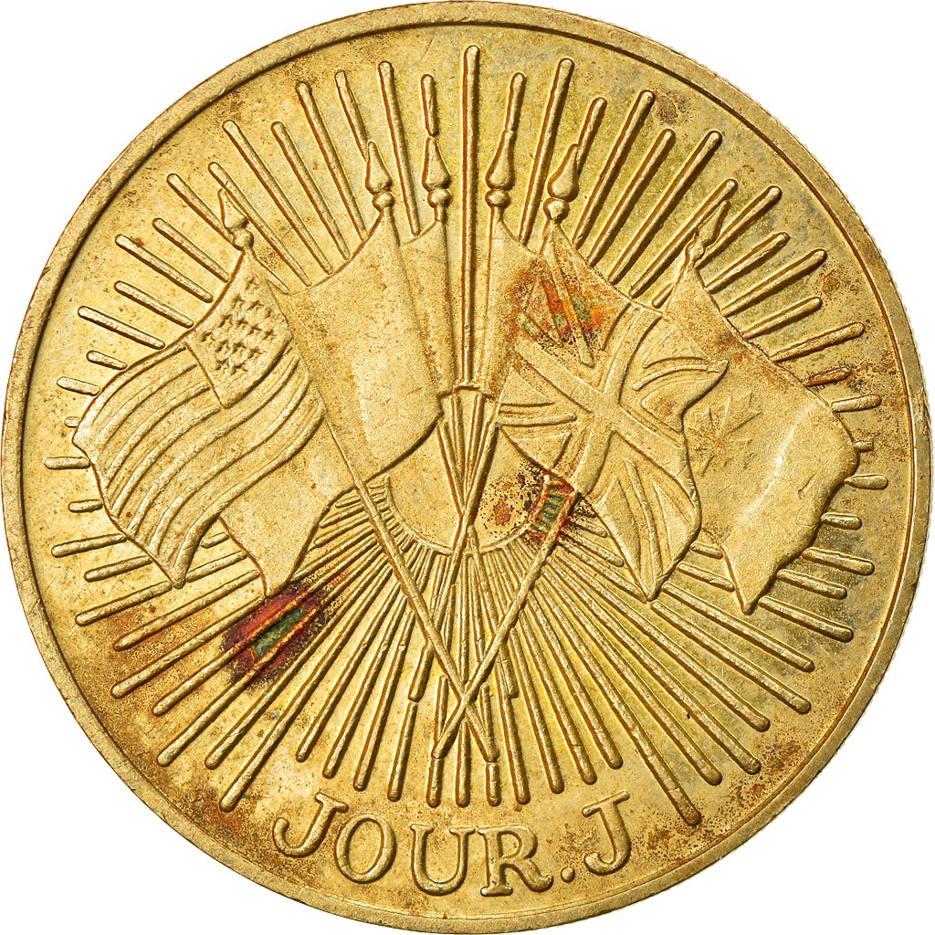 France, Token, 50ème Anniversaire du Débarquement, Jour J, WAR, 1994