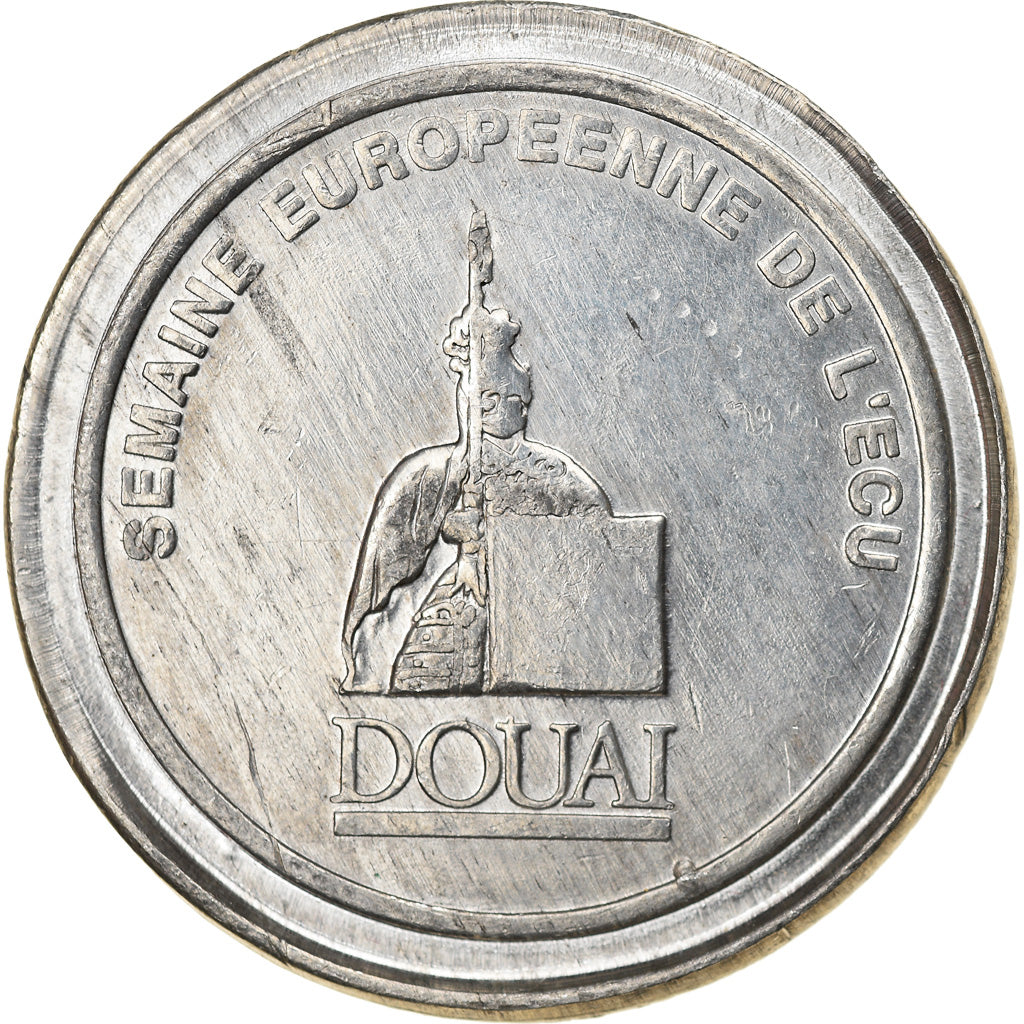 France, Token, Trades, Douai, 1 écu, 1991, AU(55-58), Tin