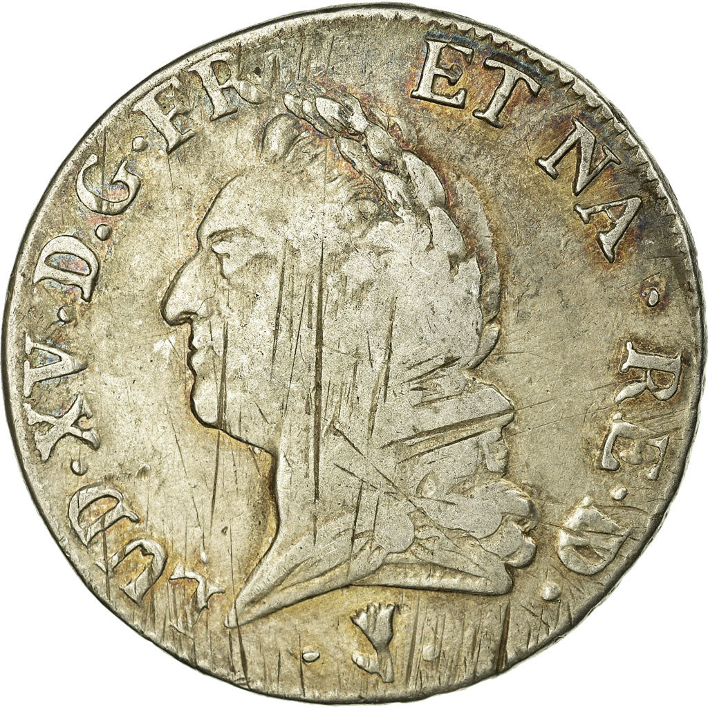 Coin, France, Louis XV, Écu de Béarn à la vieille tête, Ecu, 1772, Pau