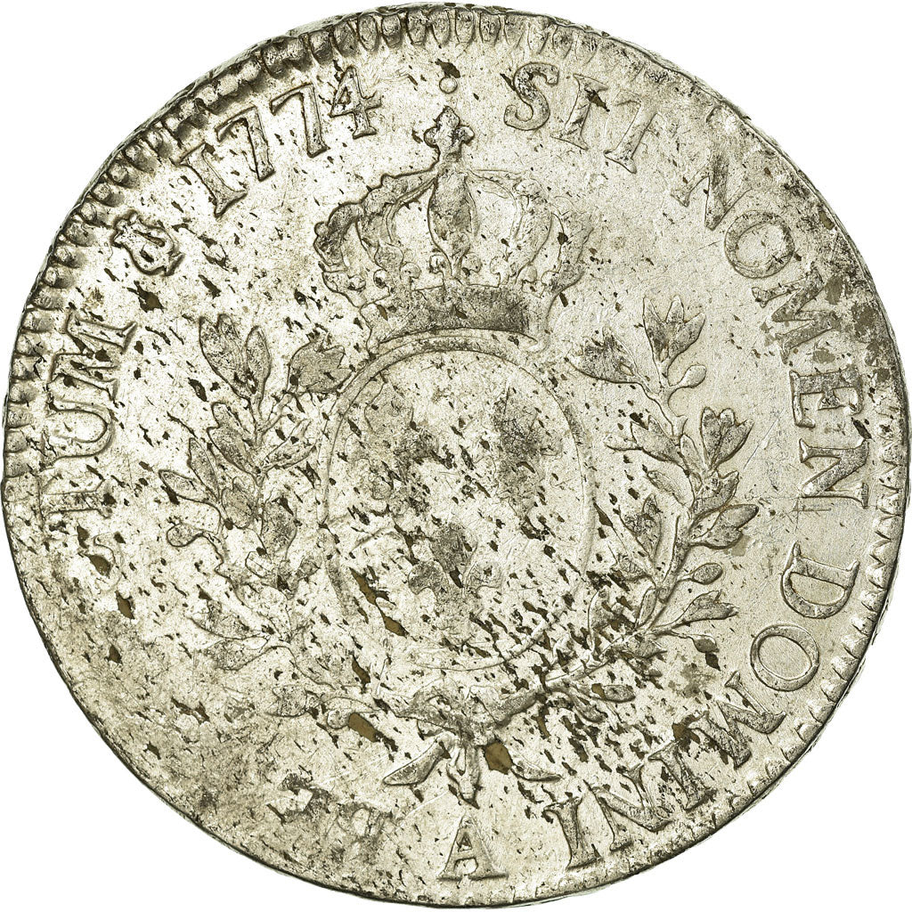 Coin, France, Louis XV, Écu à la vieille tête, Ecu, 1774, Paris, VF(20-25)
