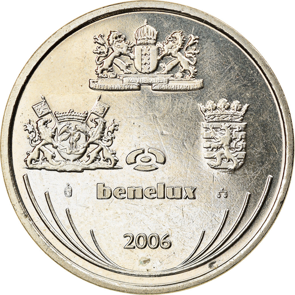 Belgium, Token, Benelux, Geography, 2006, MS(63), Cupro-nickel