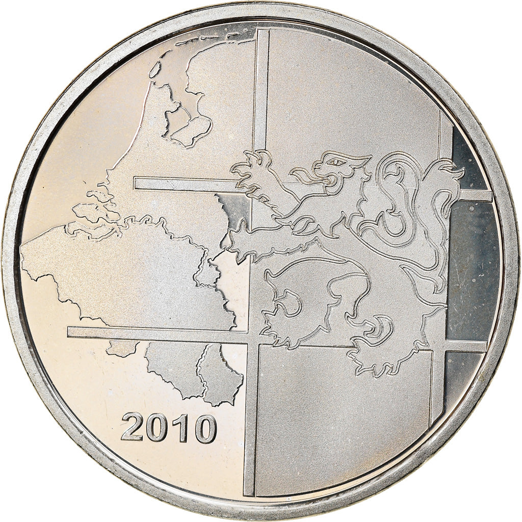 Belgium, Token, Benelux, Geography, 2010, MS(64), Cupro-nickel