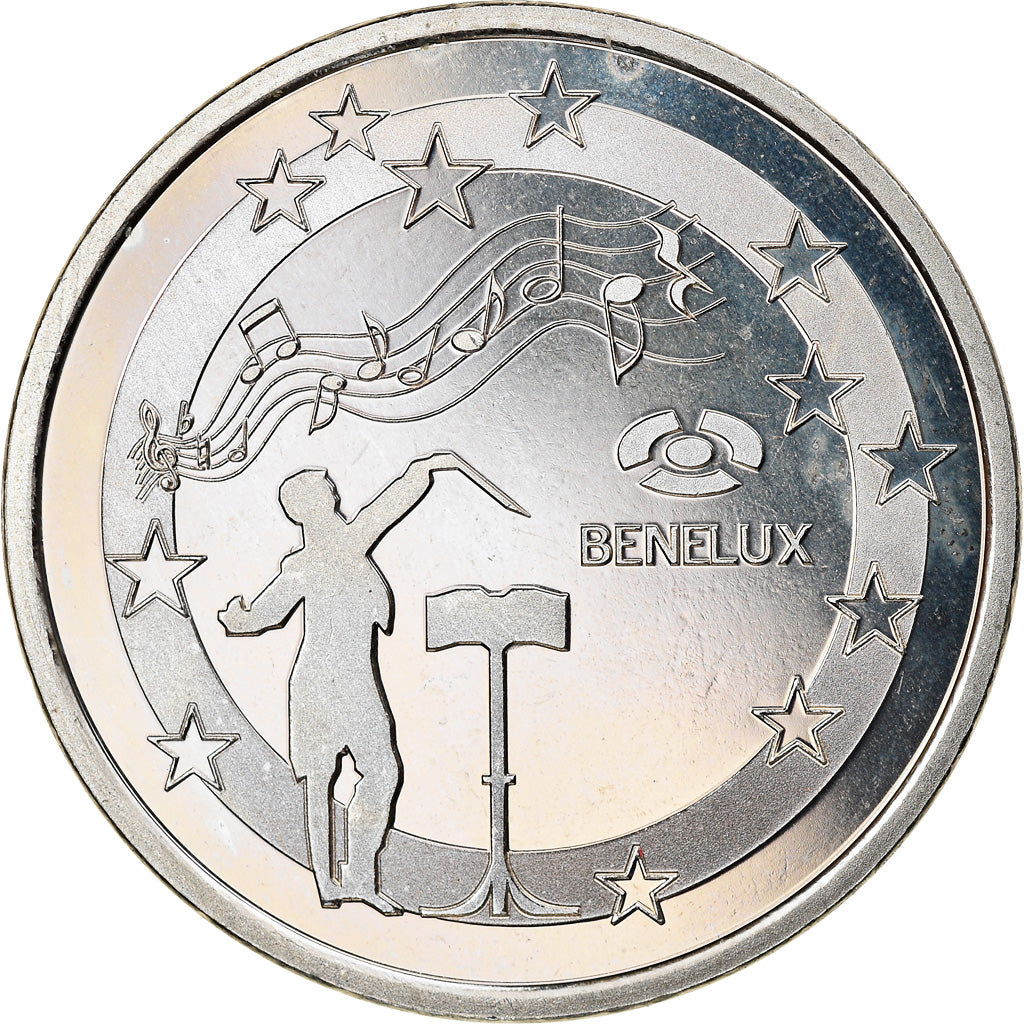 Belgium, Token, Benelux, Geography, 2010, MS(64), Cupro-nickel