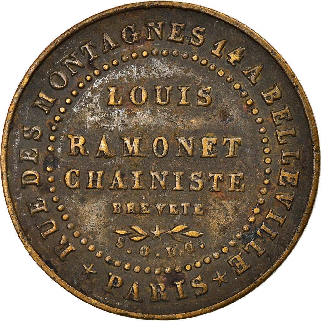Frankreich, Token, Louis Ramonet, Chainiste Breveté, Paris, Business &