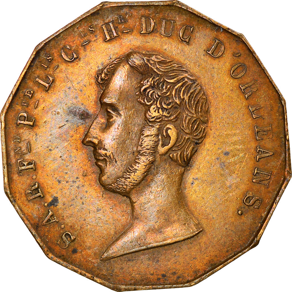 France, Medal, Mort du Duc Ferdinand-Philippe d'Orléans, History, 1842