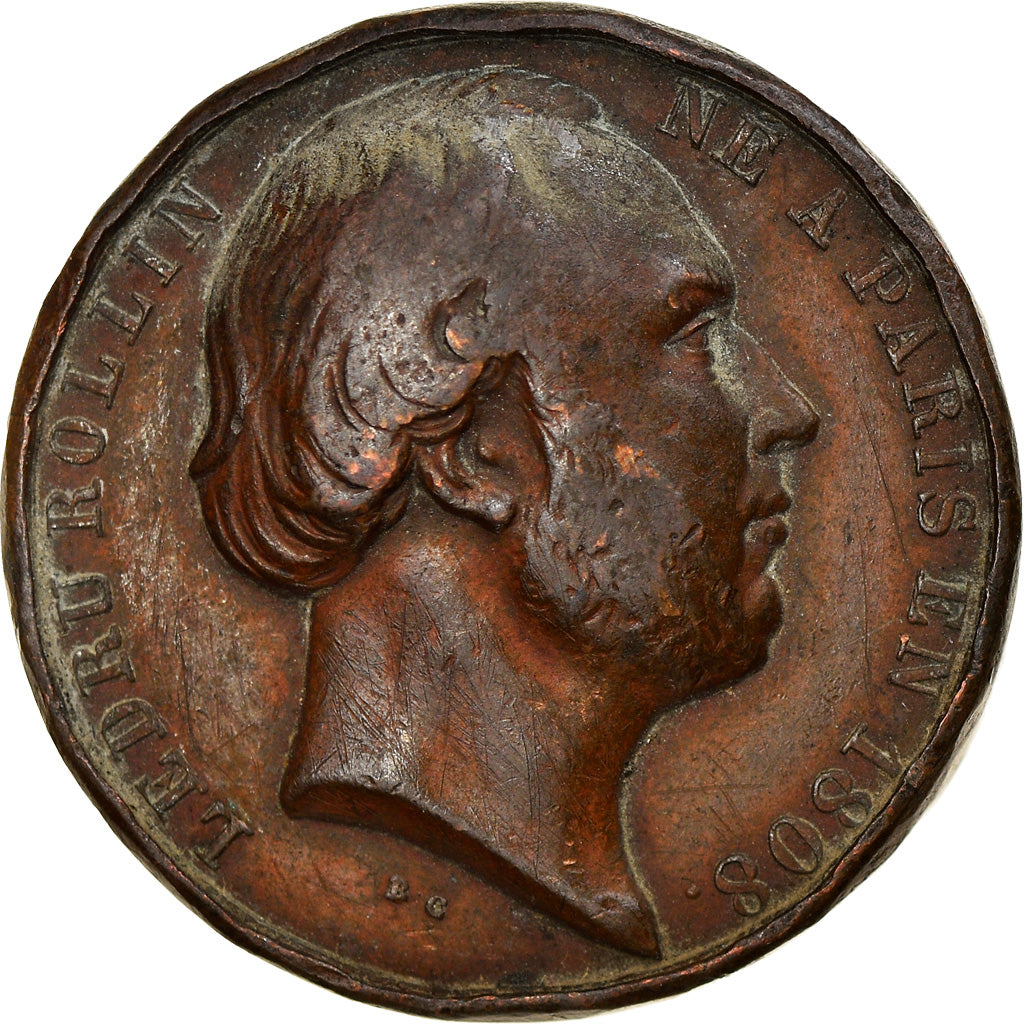 Frankreich, Medaille, Ledru Rollin , Proclamation Suffrage universel, Politics