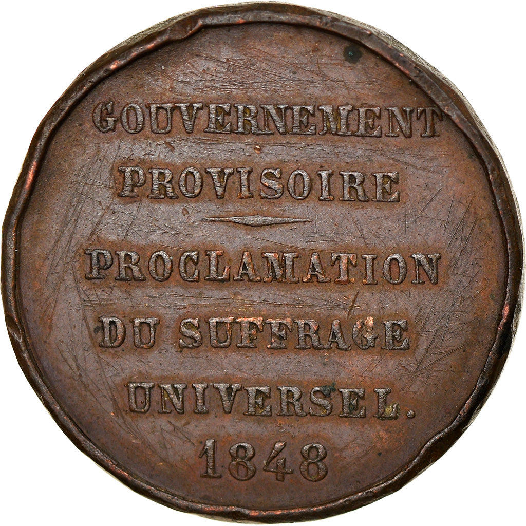 Frankreich, Medaille, Ledru Rollin , Proclamation Suffrage universel, Politics