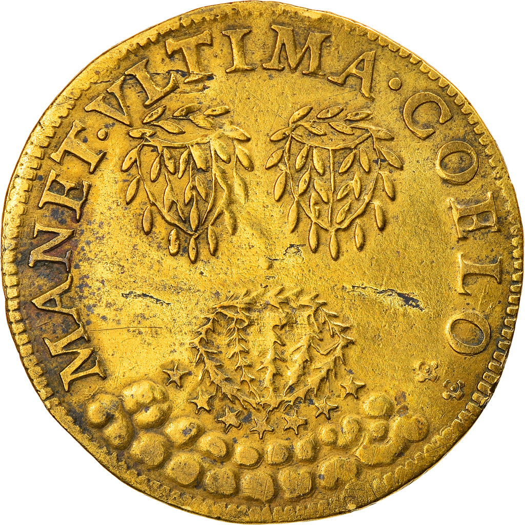 France, Token, Royal, Henri III, History, VF(30-35), Brass, Feuardent:11807