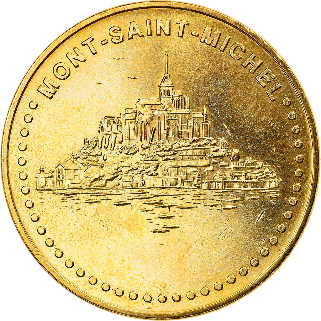 Francia, Token, Tourist Token, 50/ Abbaye du Mont-Saint-Michel, 2015, Monnaie de