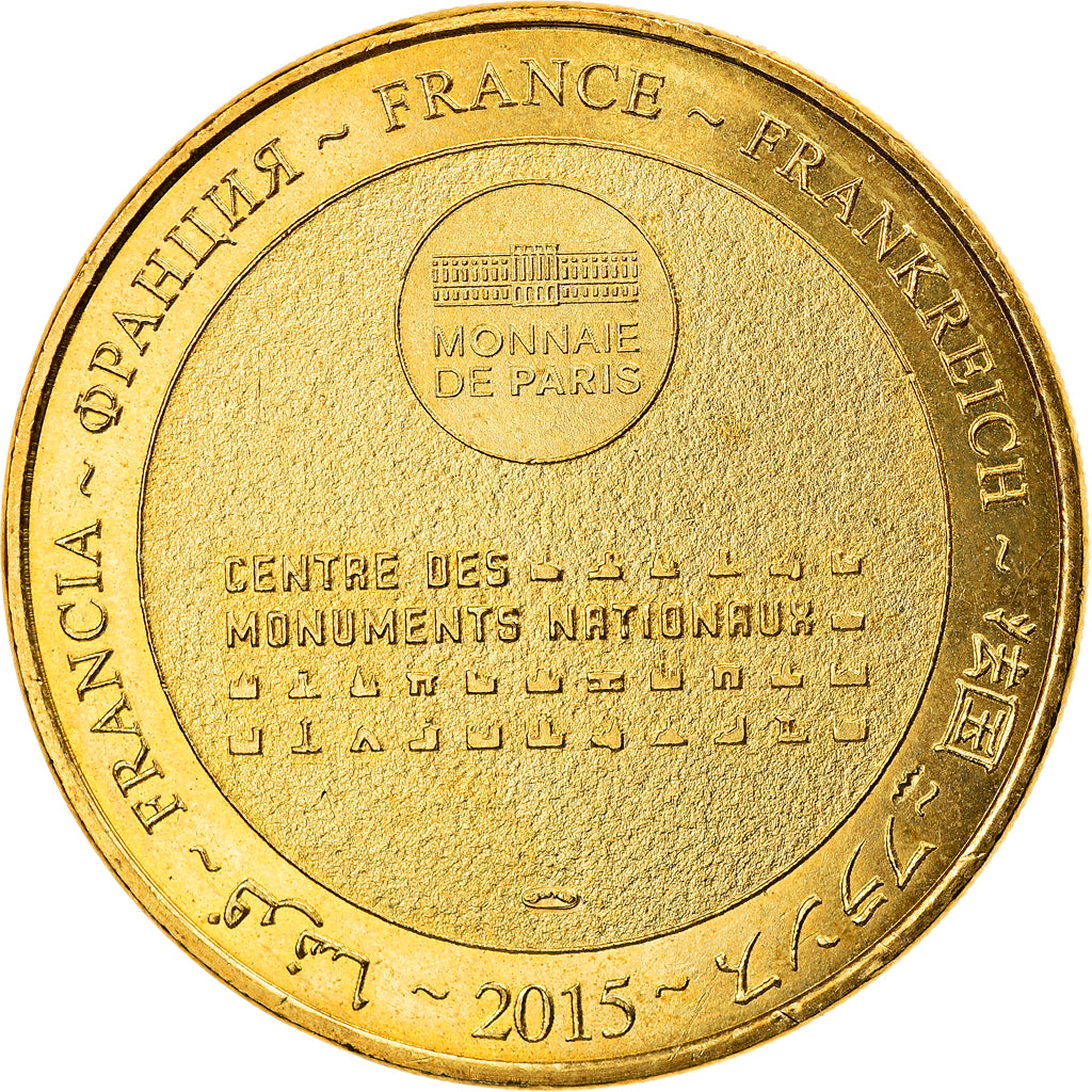 Francia, Token, Tourist Token, 50/ Abbaye du Mont-Saint-Michel, 2015, Monnaie de