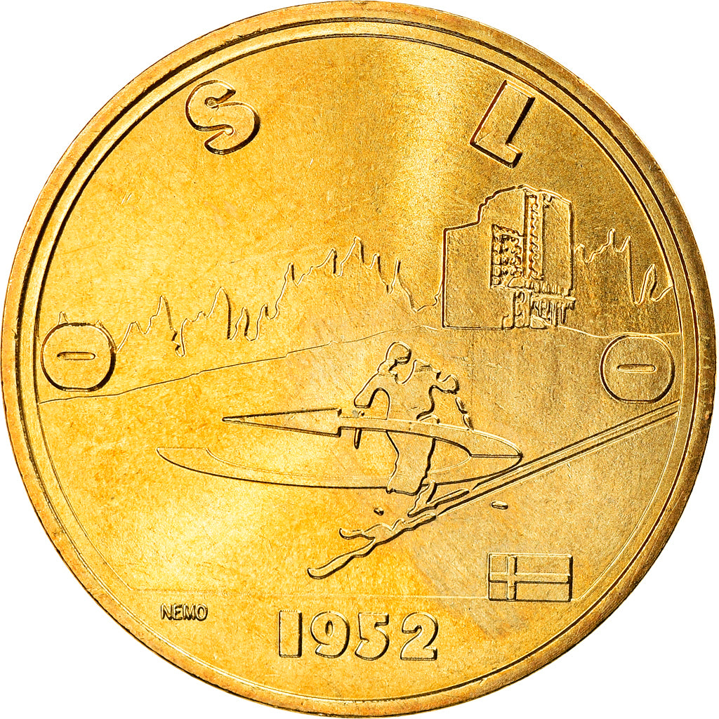 France, Jeton, XVIème JO d'Albertville, Oslo, Sports & leisure, 1992, FDC