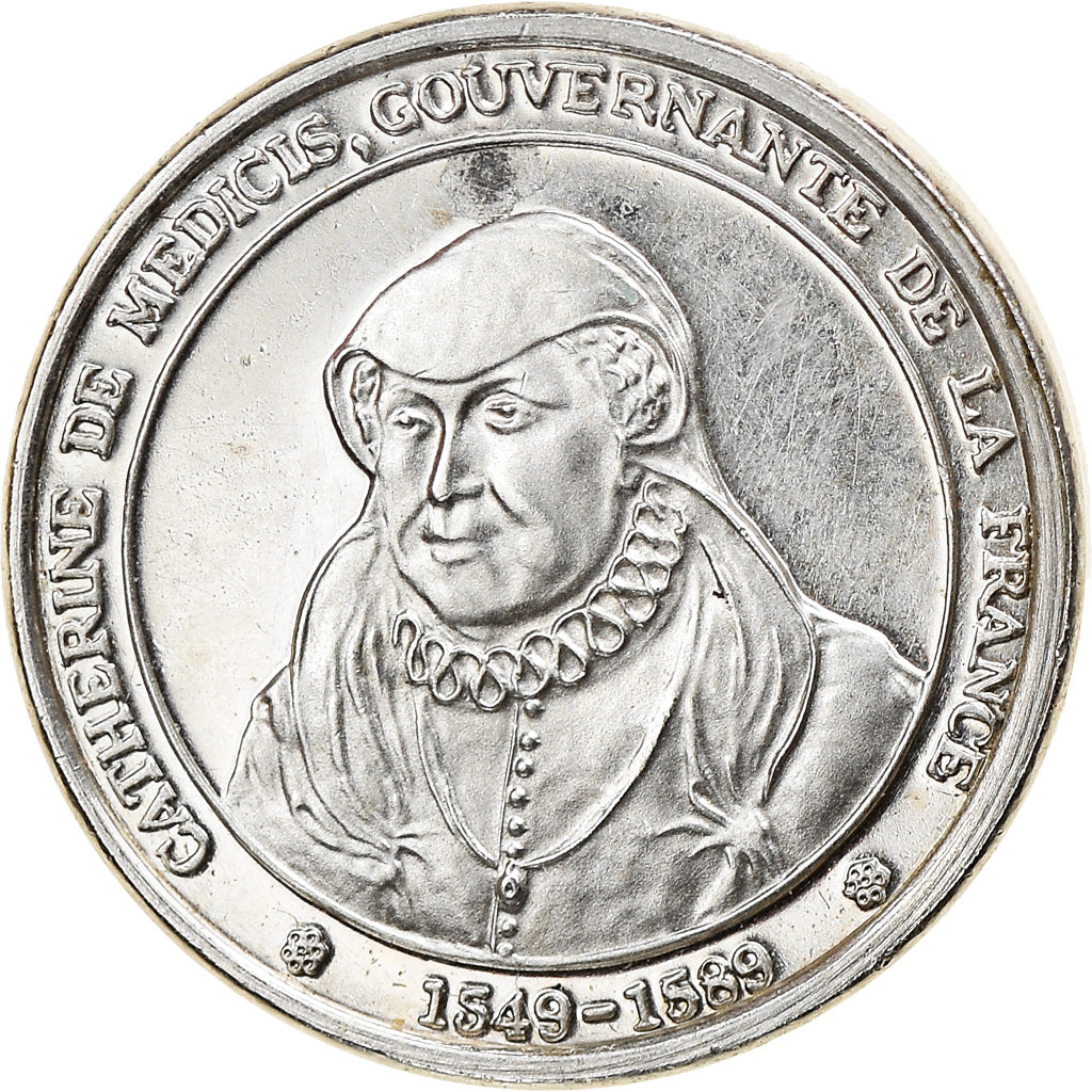 France, Medal, Catherine de Médicis, History, MS(63), Silver