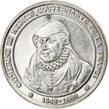 France, Medal, Catherine de Médicis, History, MS(63), Silver