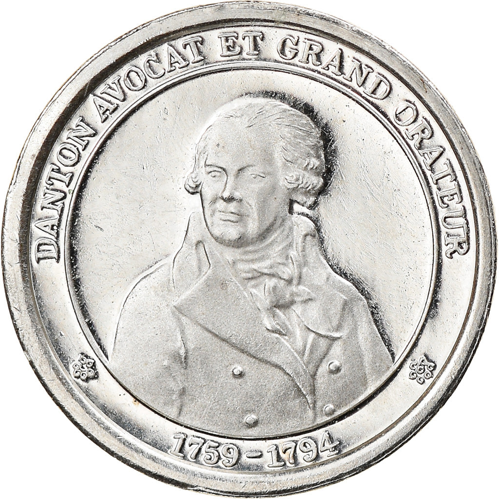 France, Medal, Révolution Française, Danton, History, MS(63), Silver
