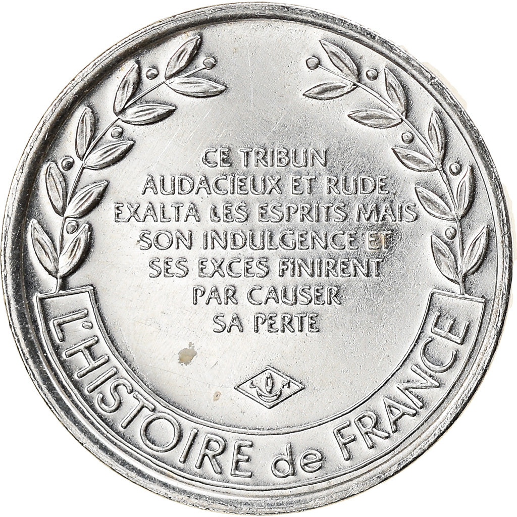 France, Medal, Révolution Française, Danton, History, MS(63), Silver