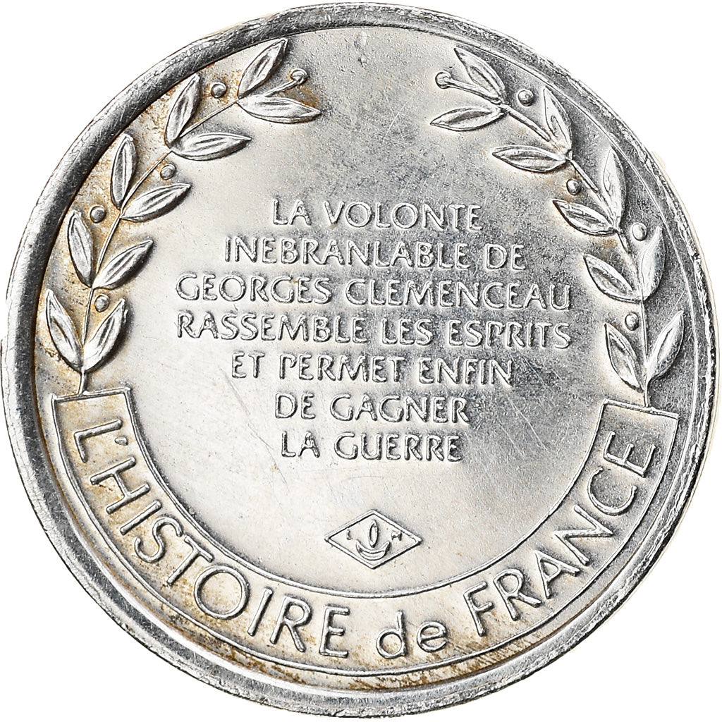 France, Medal, Georges Clemenceau, History, MS(63), Silver