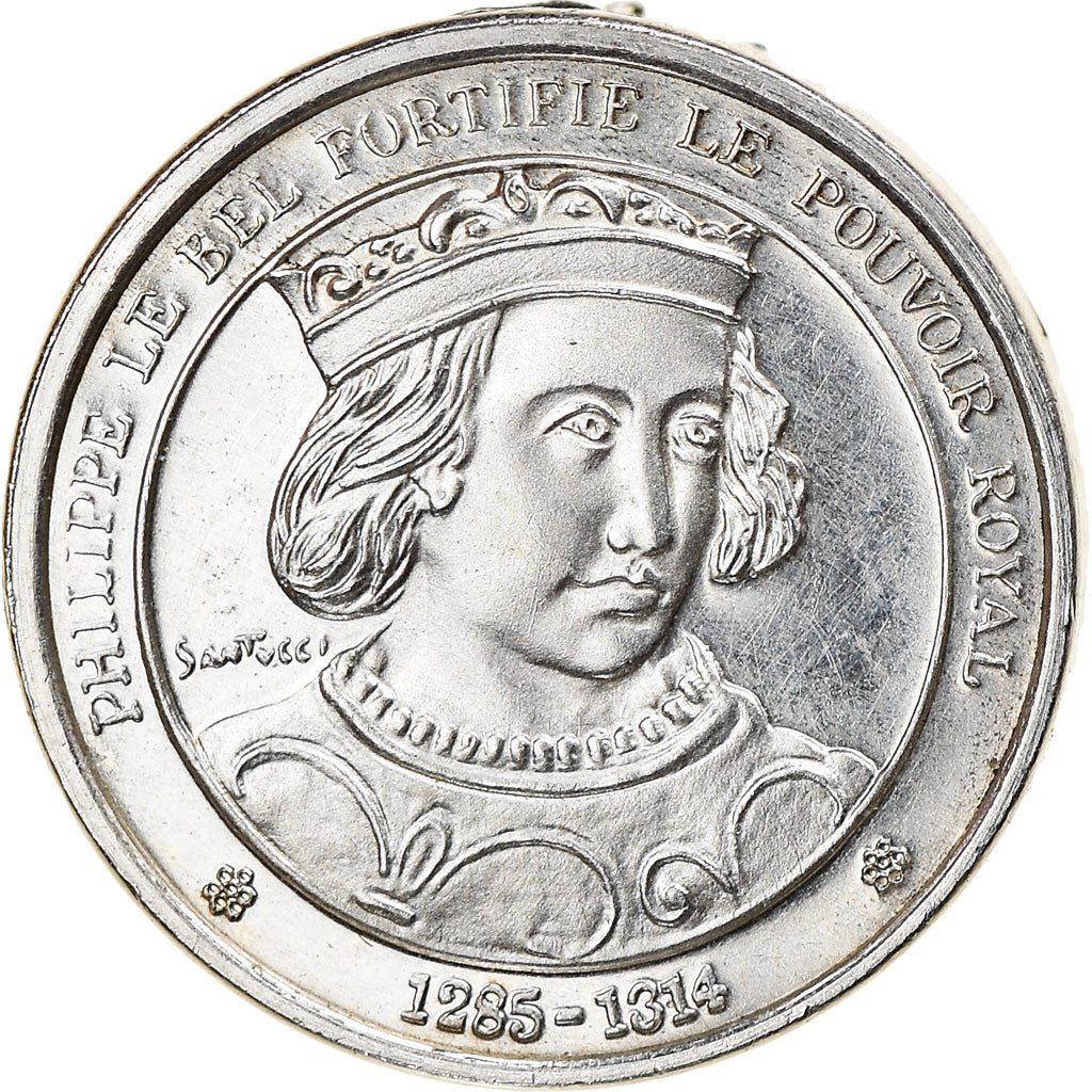 France, Medal, Philippe IV Le Bel, History, MS(63), Silver