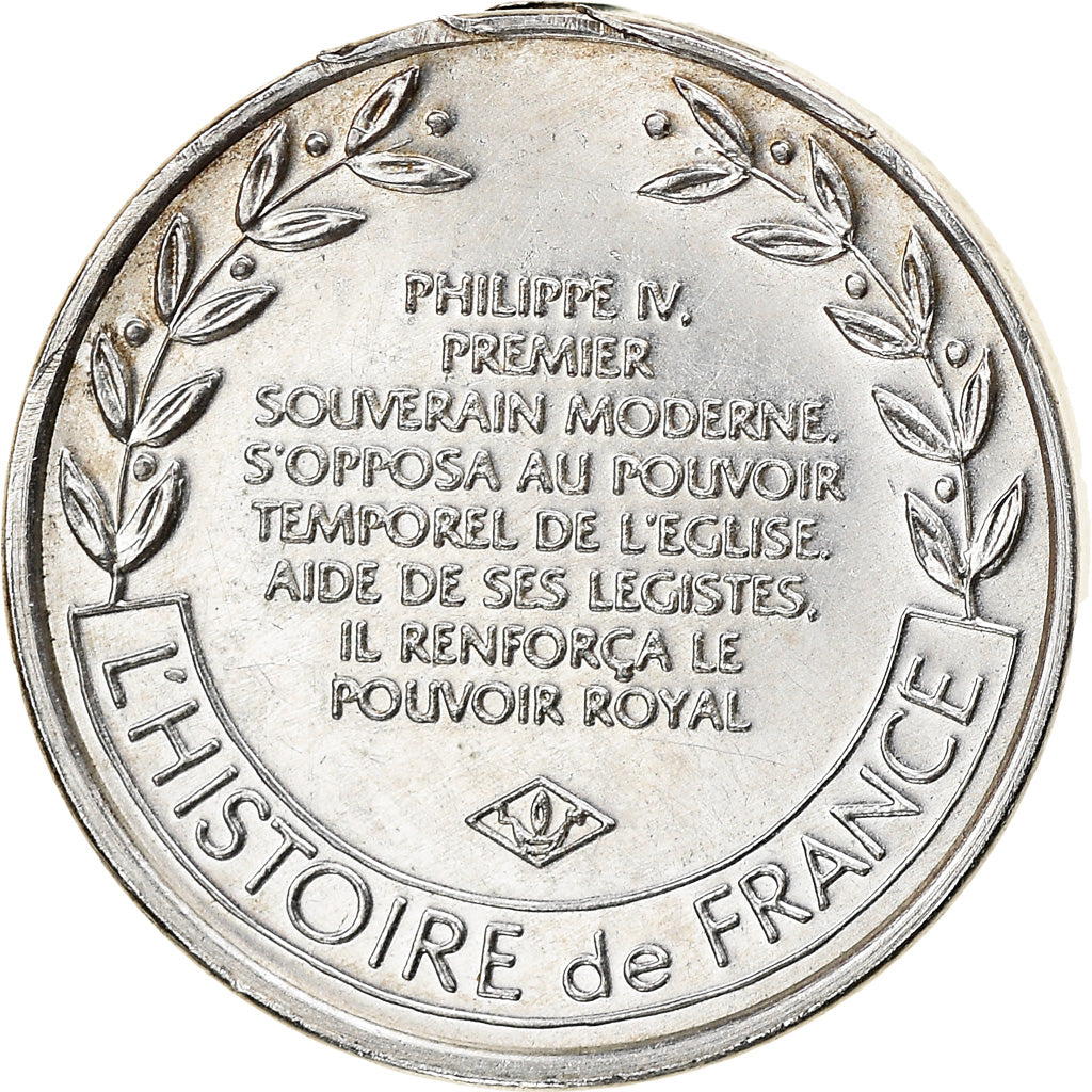 France, Medal, Philippe IV Le Bel, History, MS(63), Silver