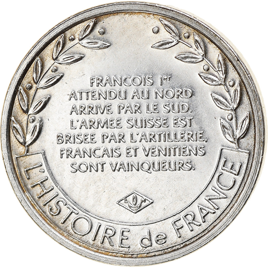 France, Medal, François Ier, Bataille de Marignan, History, MS(63), Silver