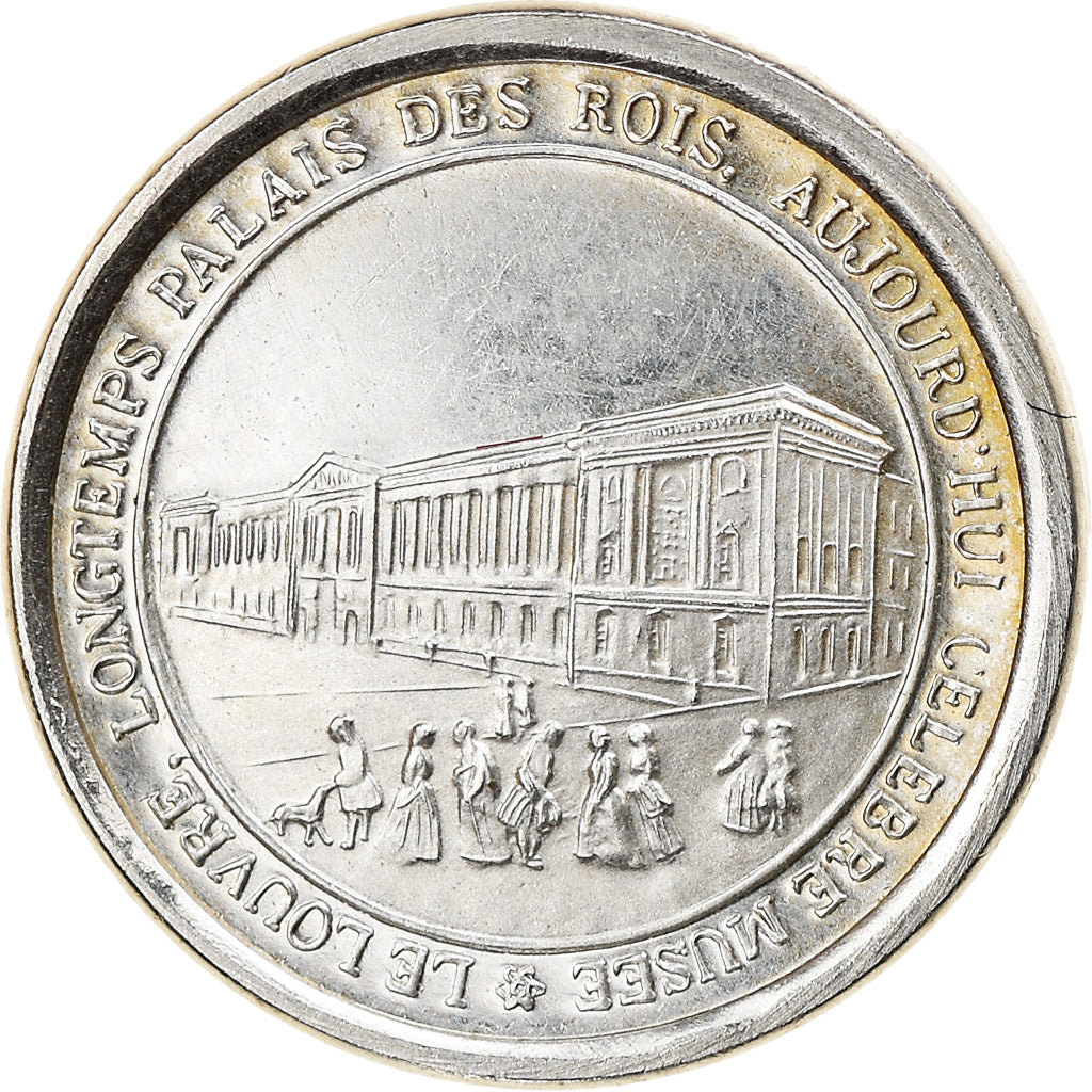 France, Medal, Le Louvre, Palais des Rois, History, MS(63), Silver