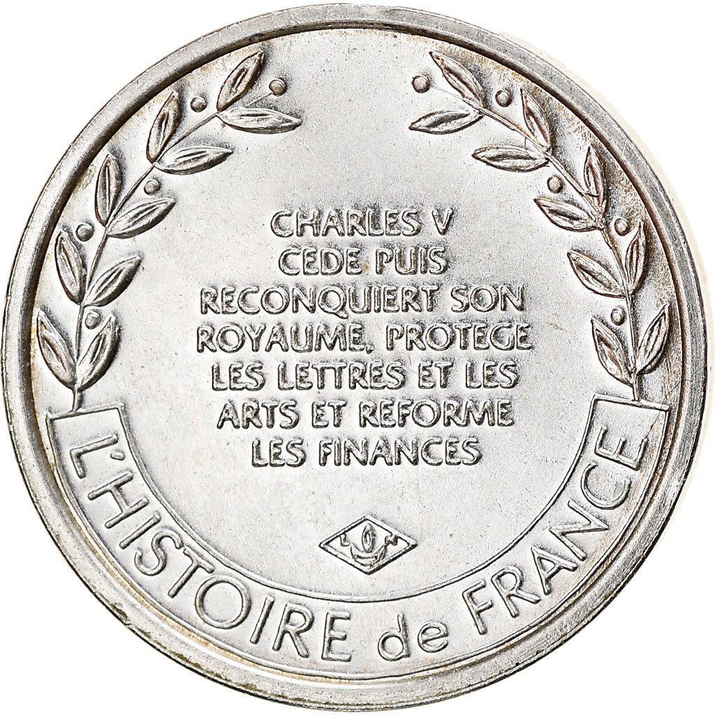 France, Medal, Charles V, History, MS(63), Silver