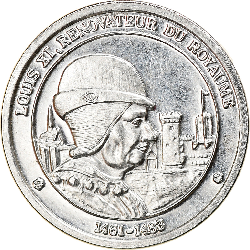 France, Medal, Louis XI, Rénovateur du Royaume, History, MS(63), Silver