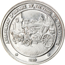 France, Medal, Assassinat d'Henri IV, History, MS(63), Silver
