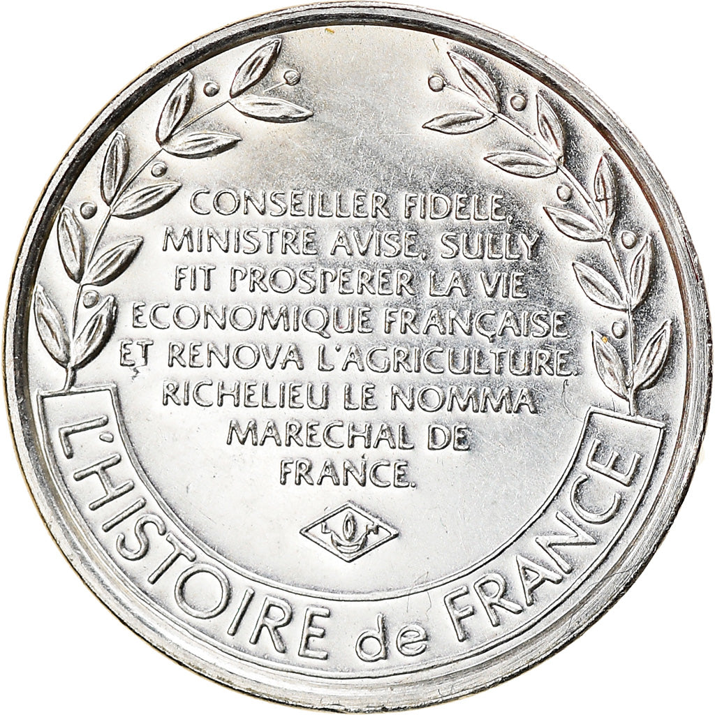 France, Medal, Sully, Ministre d'Henri IV, History, MS(63), Silver