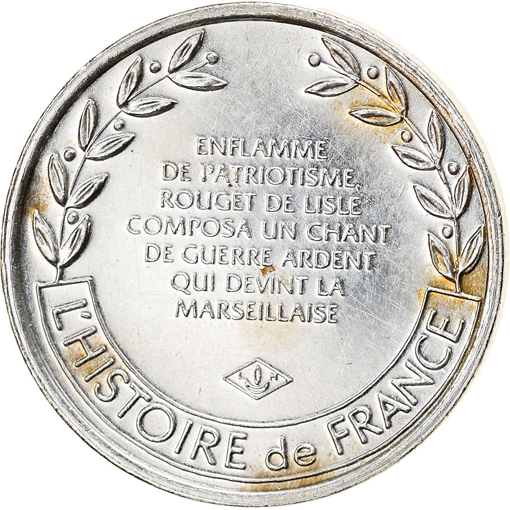 France, Medal, Révolution Française, La Marseillaise, History, MS(63), Silver
