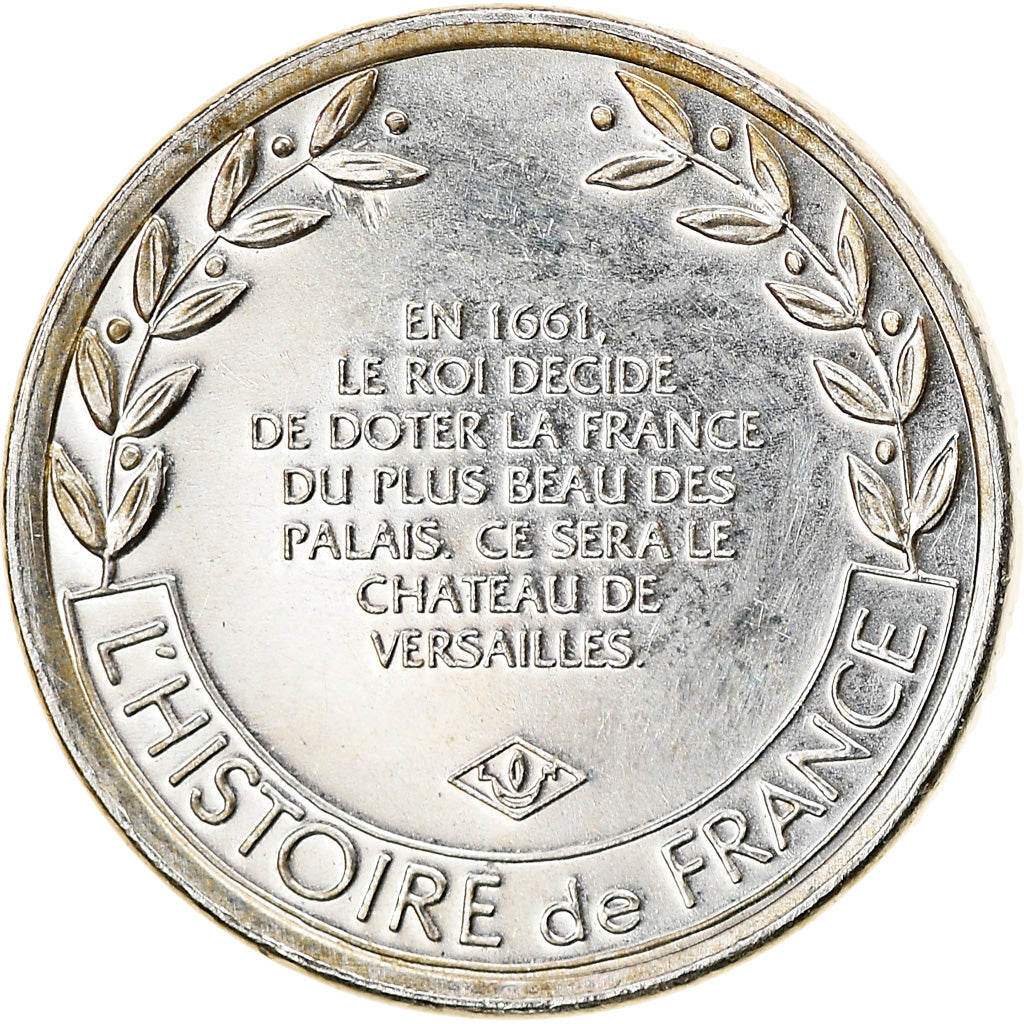 France, Medal, Construction du Château de Versailles, History, MS(63), Silver