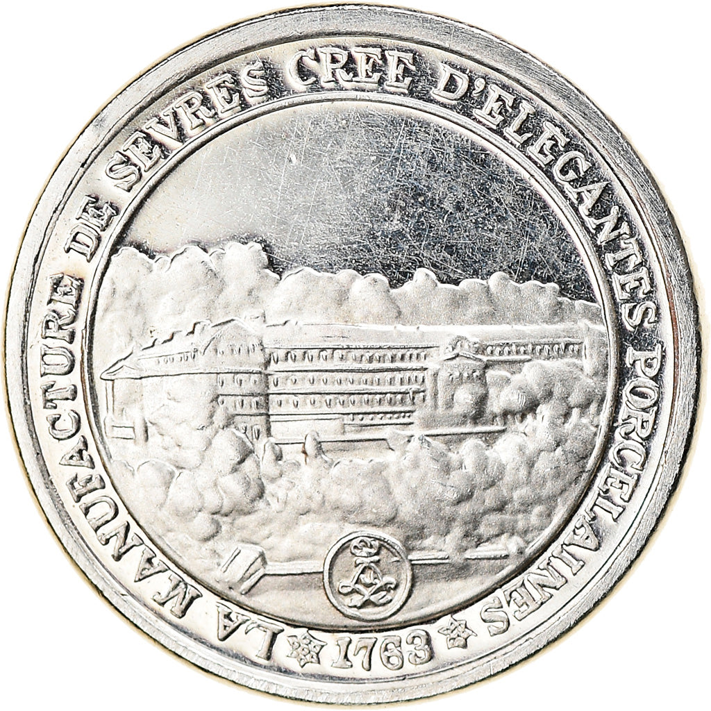 Francia, medaglia, Louis XV, Manufacture de Sèvres, History, SPL, Argento
