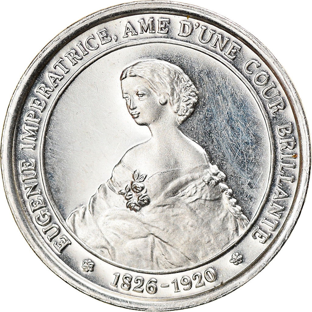 France, Medal, Eugénie Impératrice, History, MS(63), Silver