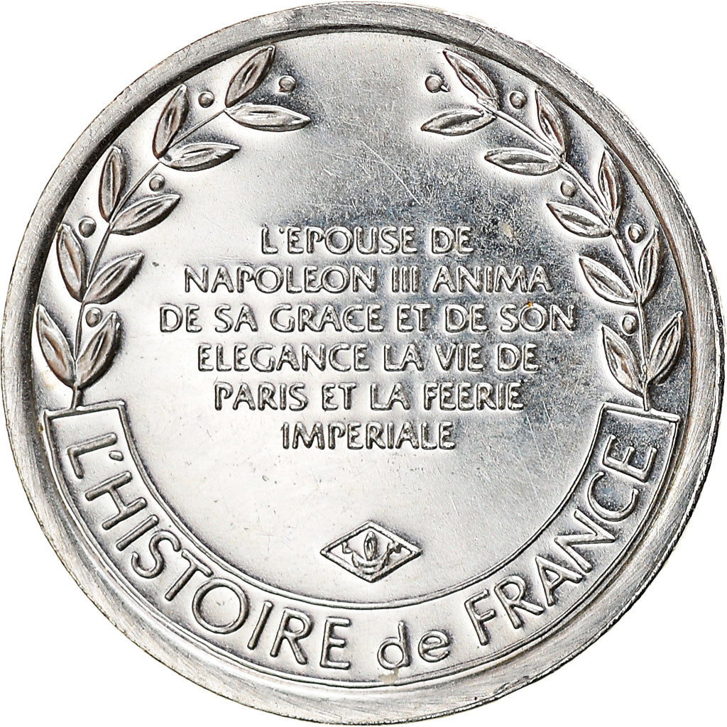 France, Medal, Eugénie Impératrice, History, MS(63), Silver