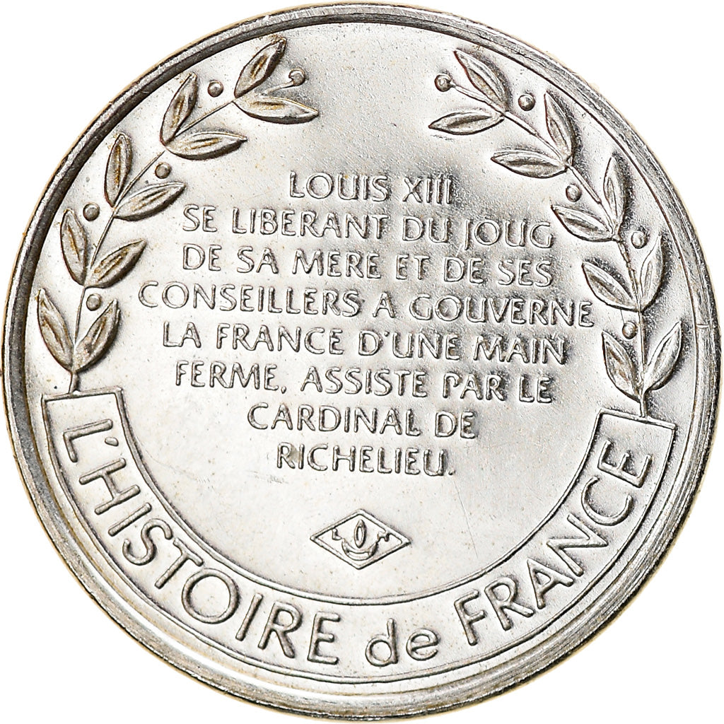 France, Medal, Louis XIII , Le Juste, History, MS(63), Silver