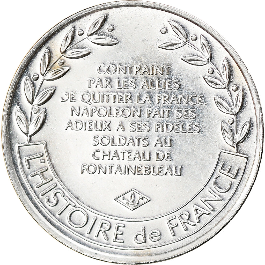 Francja, Medal, Napoléon Ier, Adieux de Fontainebleau (1814), Historia, MS(63)