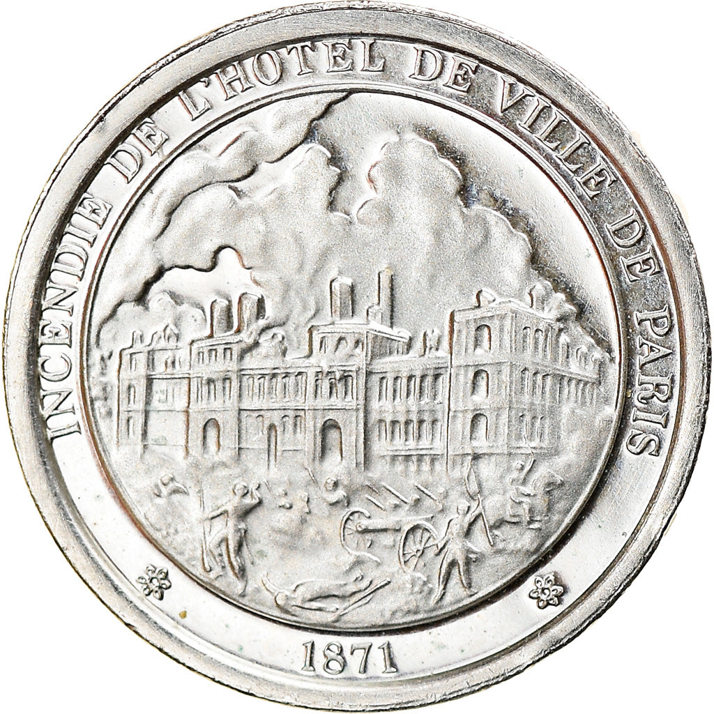 Francja, Medal, Troisième République, Incendie de l'Hôtel de Ville de Paris