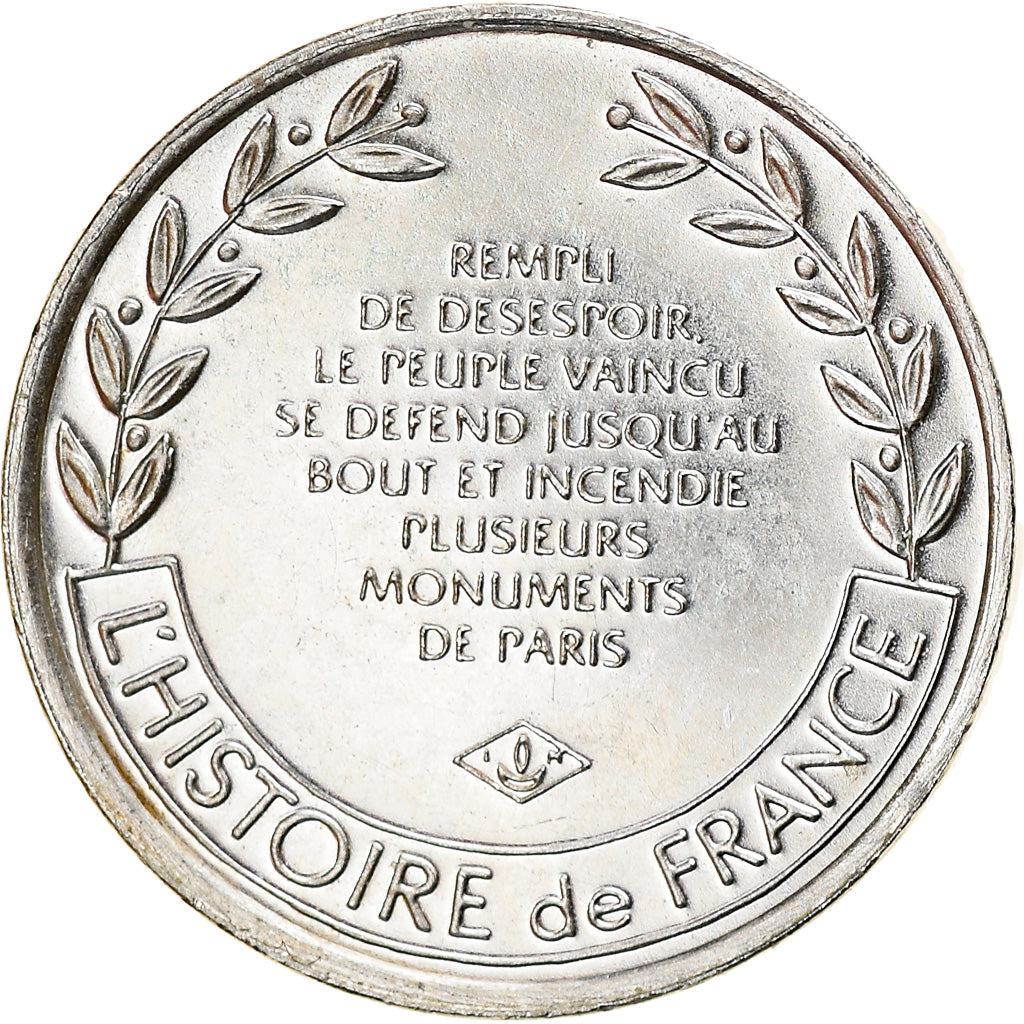 Francja, Medal, Troisième République, Incendie de l'Hôtel de Ville de Paris