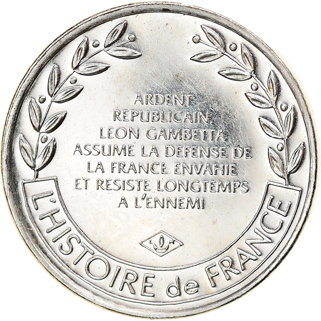 France, Medal, Léon Gambetta, Politics, MS(63), Silver