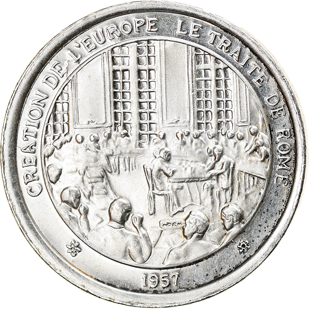 France, Medal, Le Traité de Rome, Politics, MS(63), Silver