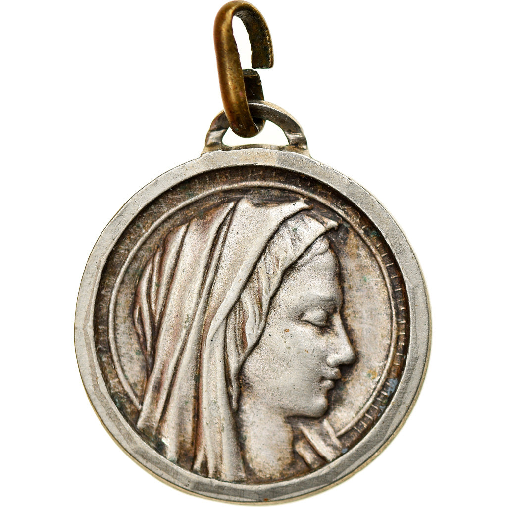 Frankrijk, Medaille, Notre Dame de Lourdes, Religions & beliefs, ZF+, Silvered