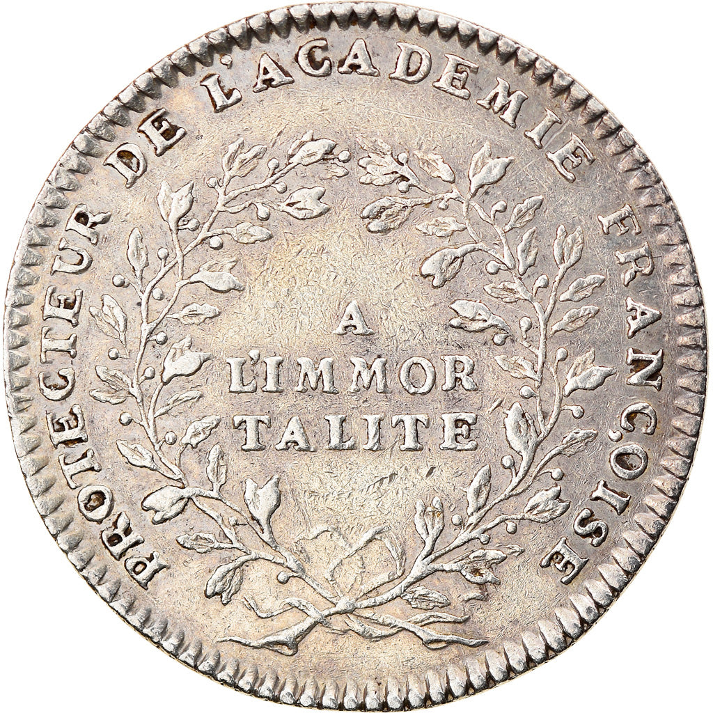 Frankreich, Token, Royal, Louis XV, Académie Française, Duvivier, VZ, Silber