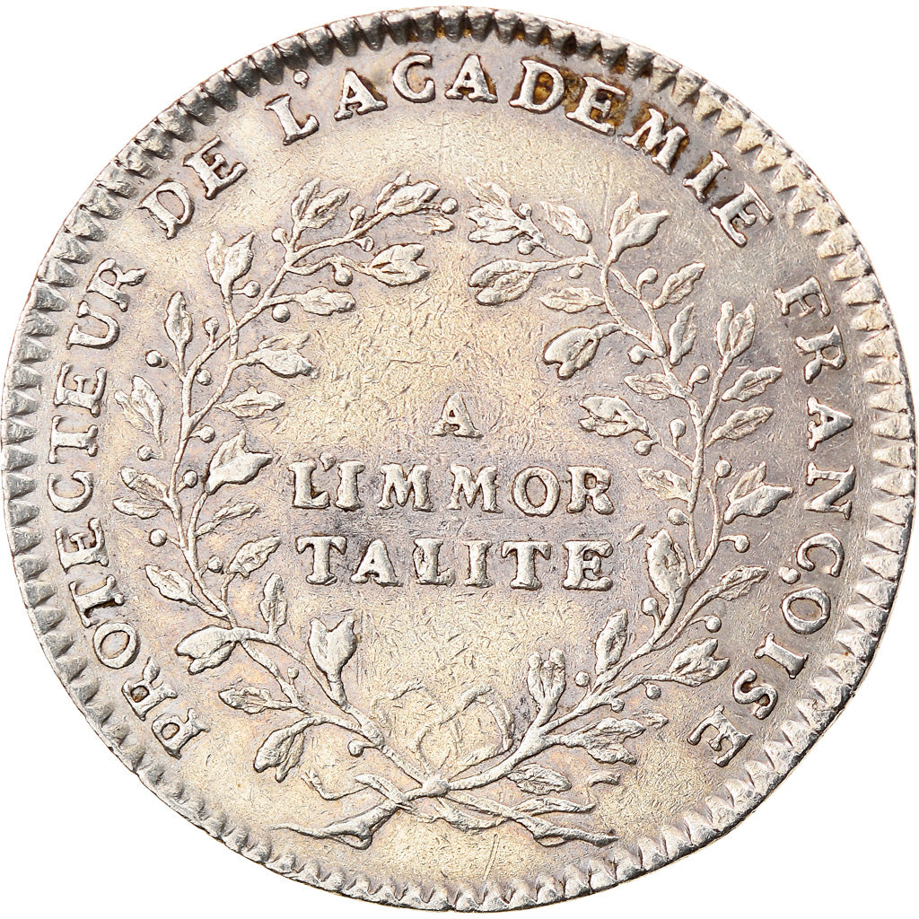 Francia, Token, Royal, Louis XV, Académie Française, Duvivier, SPL-, Argento