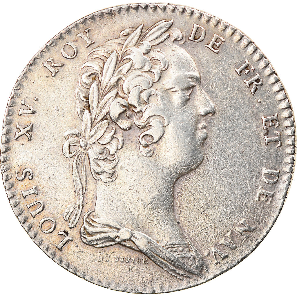 France, Token, Royal, Louis XV, Académie Française, Duvivier, AU(55-58)
