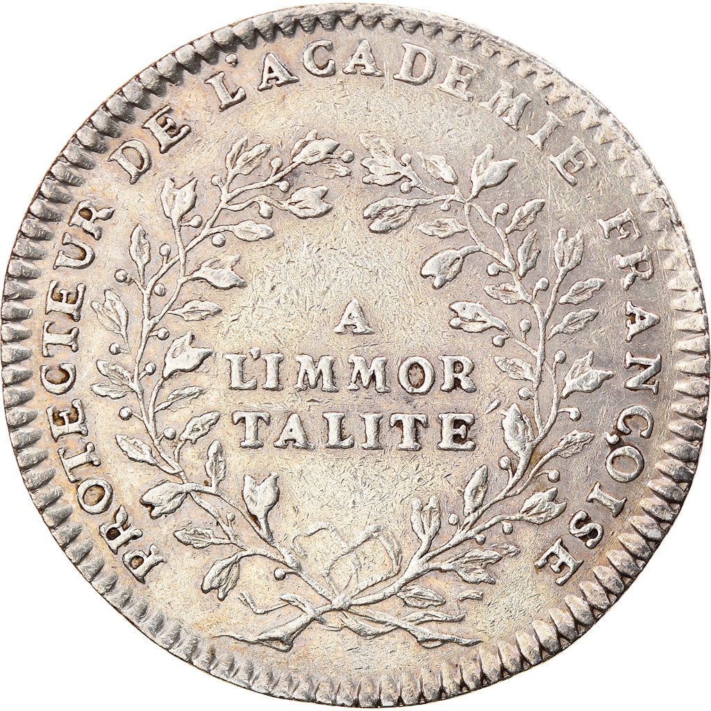 France, Token, Royal, Louis XV, Académie Française, Duvivier, AU(55-58)