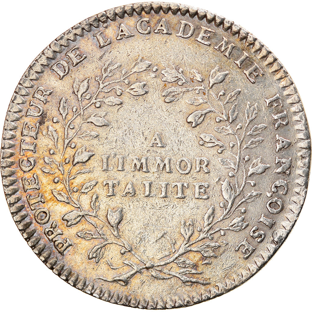 France, Jeton, Royal, Louis XV, Académie Française, Duvivier, TTB+, Argent