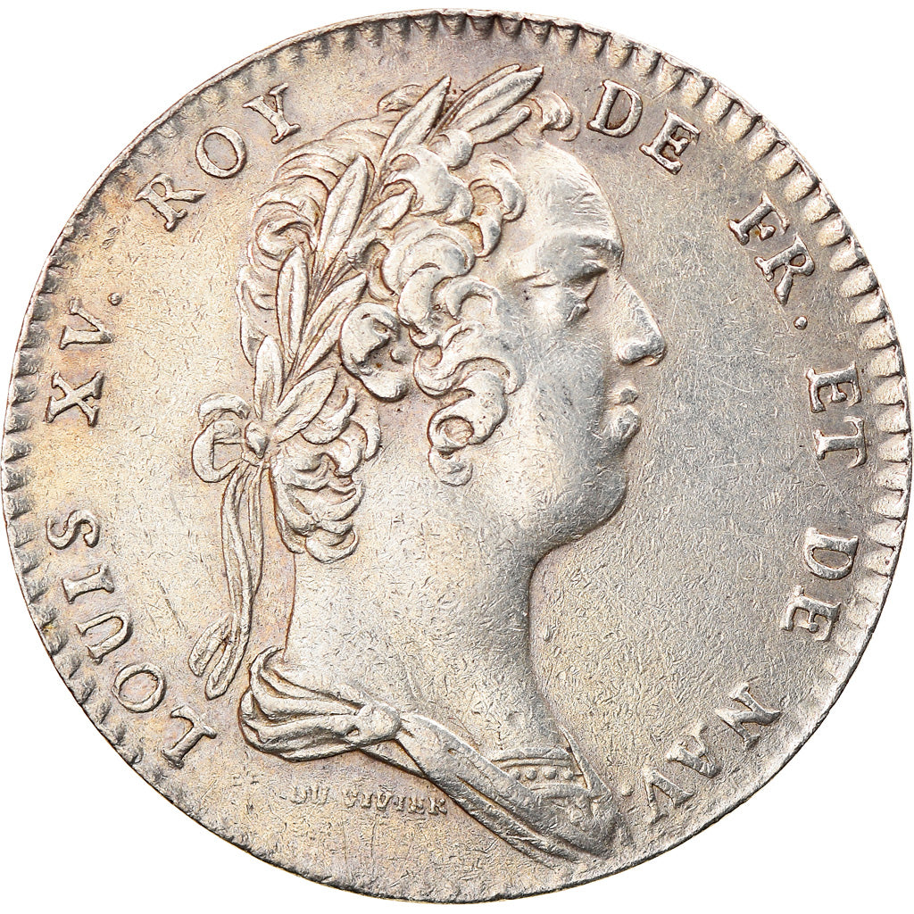 France, Token, Royal, Louis XV, Académie Française, Duvivier, AU(50-53)