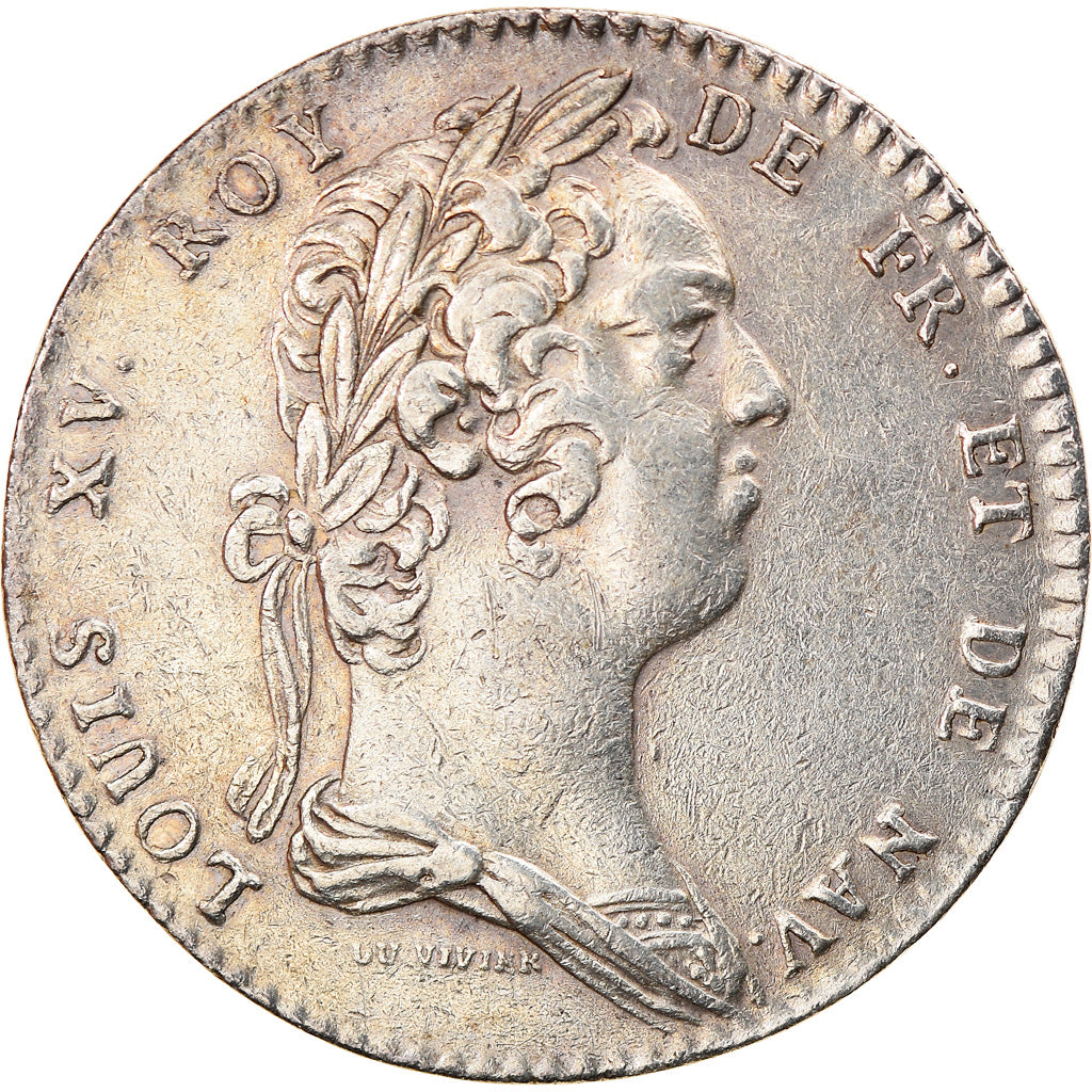 France, Jeton, Royal, Louis XV, Académie Française, Duvivier, TTB+, Argent