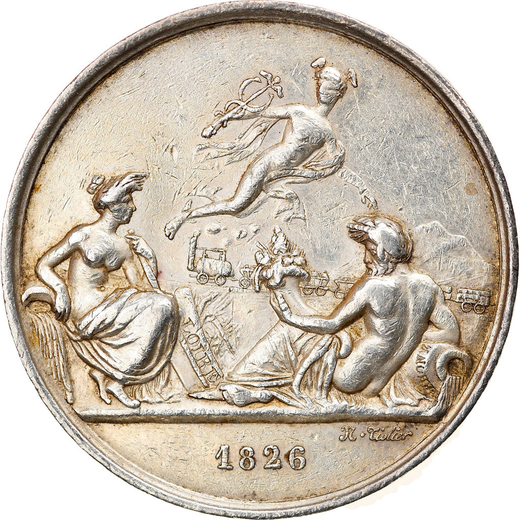 France, Token, Railway, Chemin de Fer de Saint-Etienne à Lyon, 1826, Tiolier