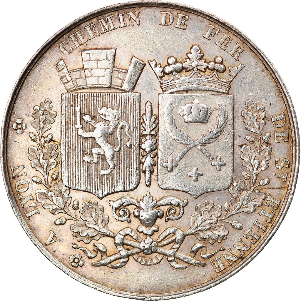 France, Jeton, Railway, Chemin de Fer de Saint-Etienne à Lyon, 1826, Tiolier