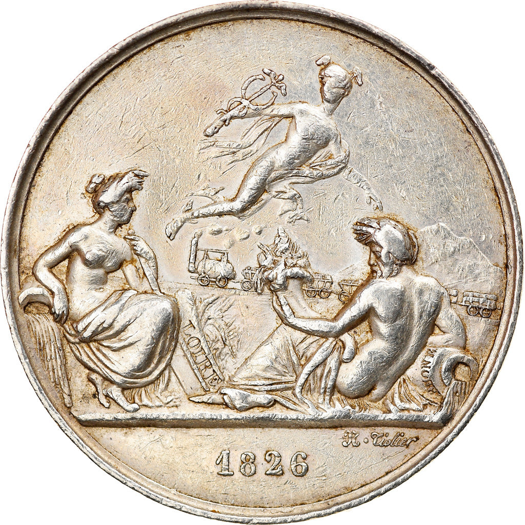 França, Token, Caminhos-de-ferro, Chemin de Fer de Saint-Etienne à Lyon, 1826